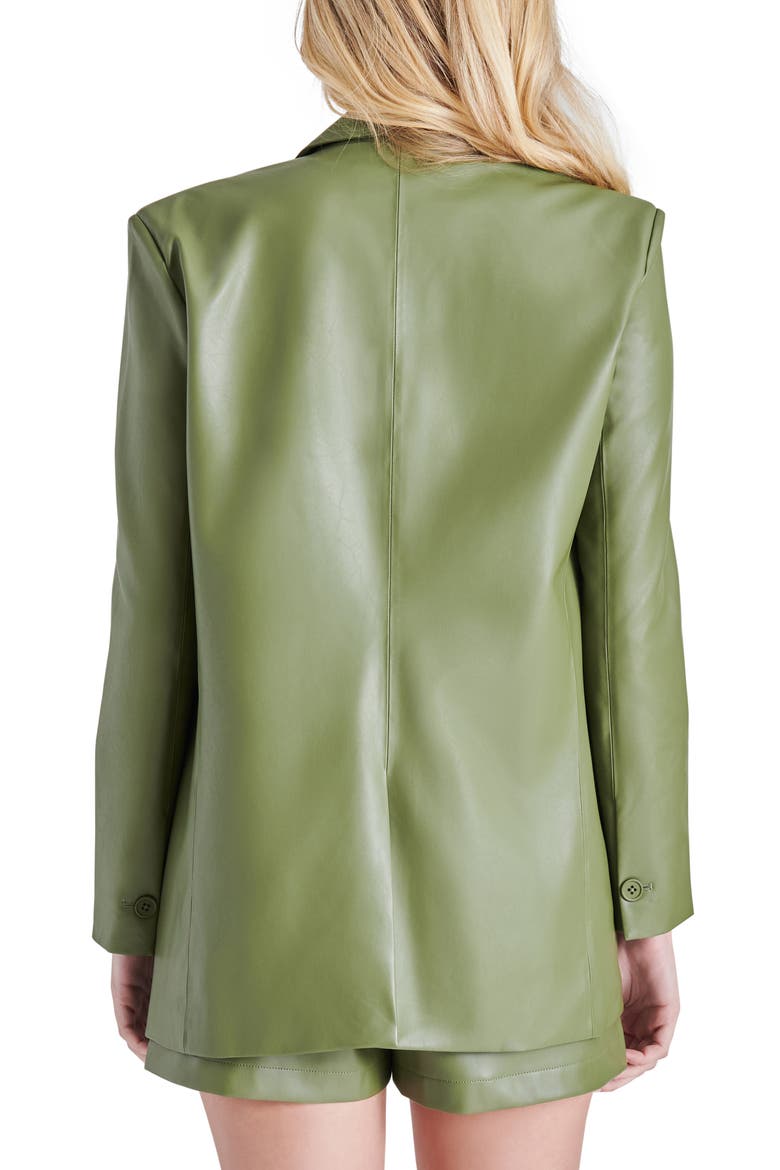 Audrey Faux Leather Blazer, Alternate, color, WINTER MOSS