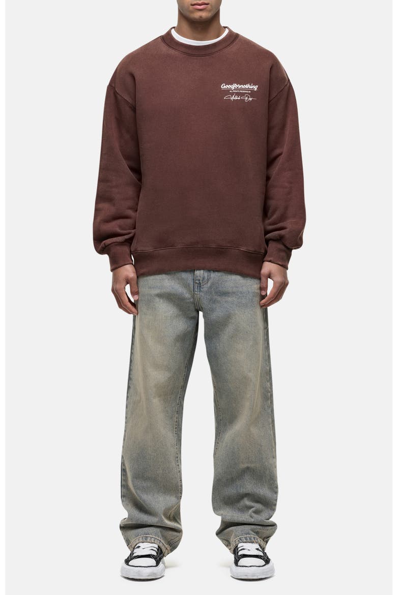 Washed Rust Cult Sweathsirt, Alternate, color, Rust