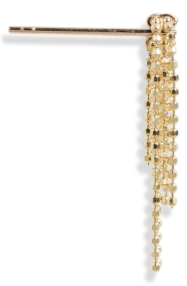 Poppy Finch Cluster Ball Chain Drop Earrings, Alternate, color, 14K Yellow Gold