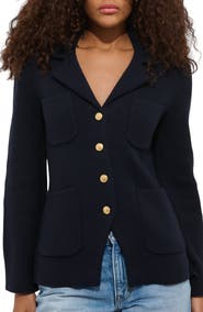 Alex Mill Notched Collar Cotton & Cashmere Cardigan