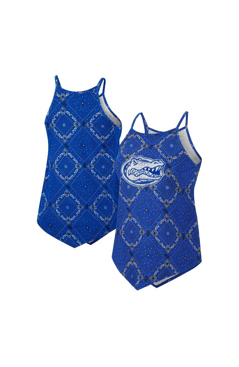 COLOSSEUM X WRANGLER Women's Colosseum x Wrangler Royal Florida Gators Bandana Tank Top, Main, color, 