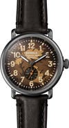 Shinola Runwell Leather Strap Watch, 41mm