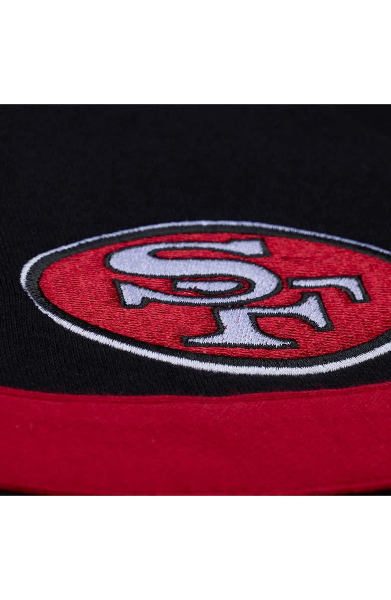 Mitchell 
Ness Women
s Mitchell 
Ness  Black San Francisco 49ers  Cropped Long Sleeve Rugby Polo, Alternate, color, Black