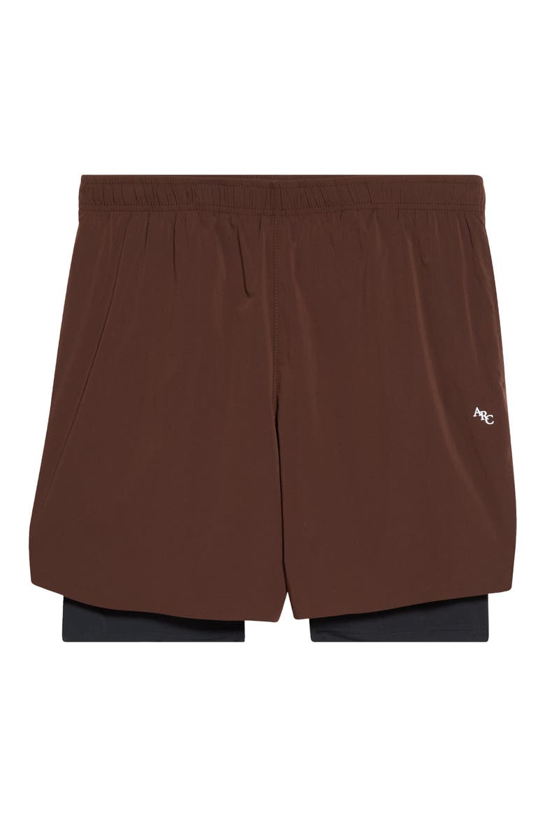 Standard 2-in-1 Shorts, Main, color, BROWN