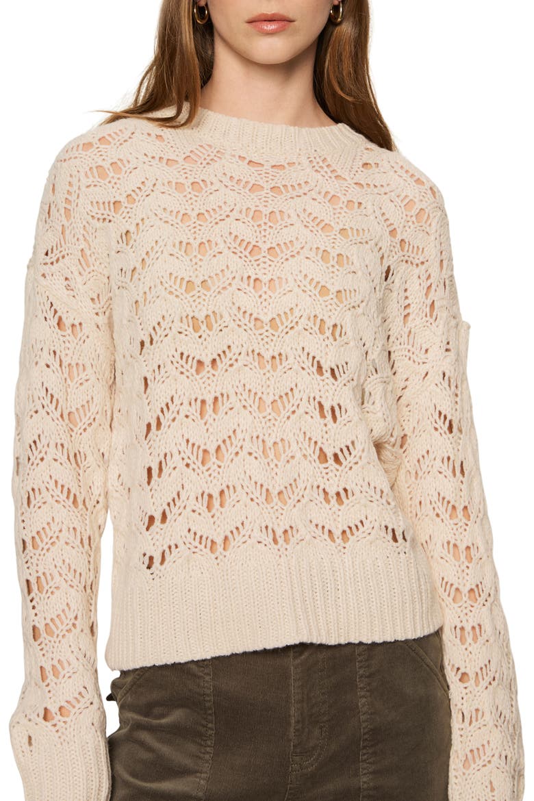 Boheme Open Stitch Sweater, Main, color, LIGHT OAT