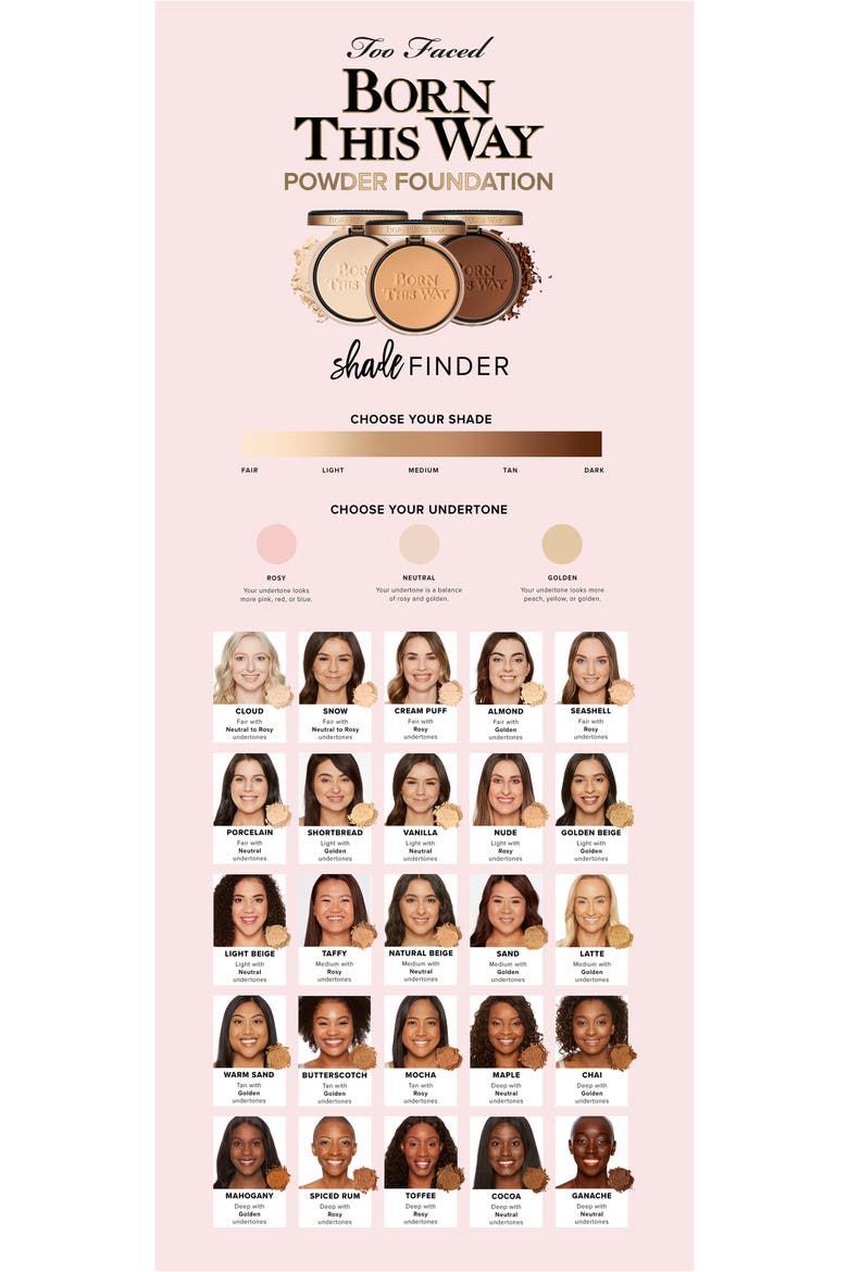 Born This Way Pressed Powder Foundation, Alternate, color, GANACHE