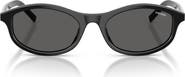 Prada PR D17S 52mm Oval Sunglasses