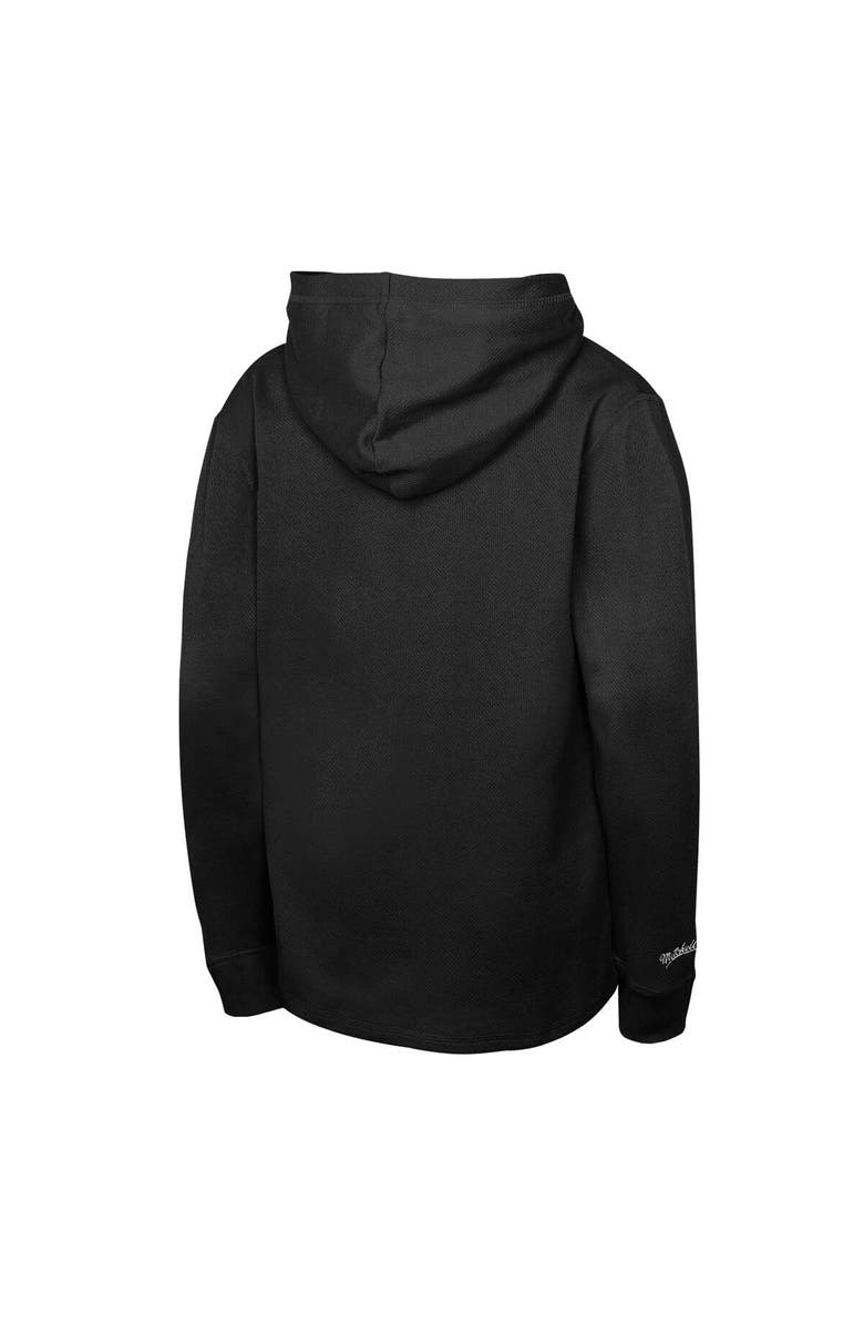 Mitchell & Ness Youth Mitchell & Ness Black Phoenix Suns Hardwood Classics Lightweight Thermal Long Sleeve Hoodie T-Shirt, Alternate, color, Black