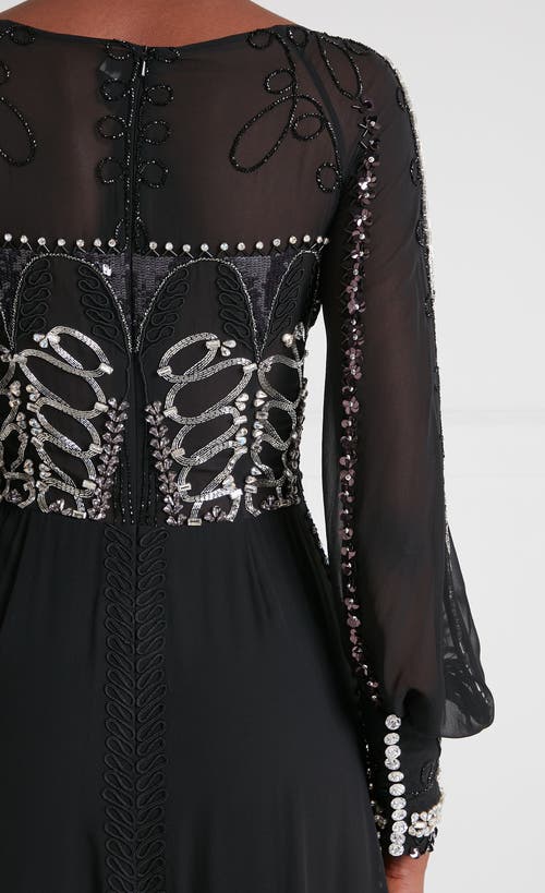 Temperley London Sofia Gown In Black