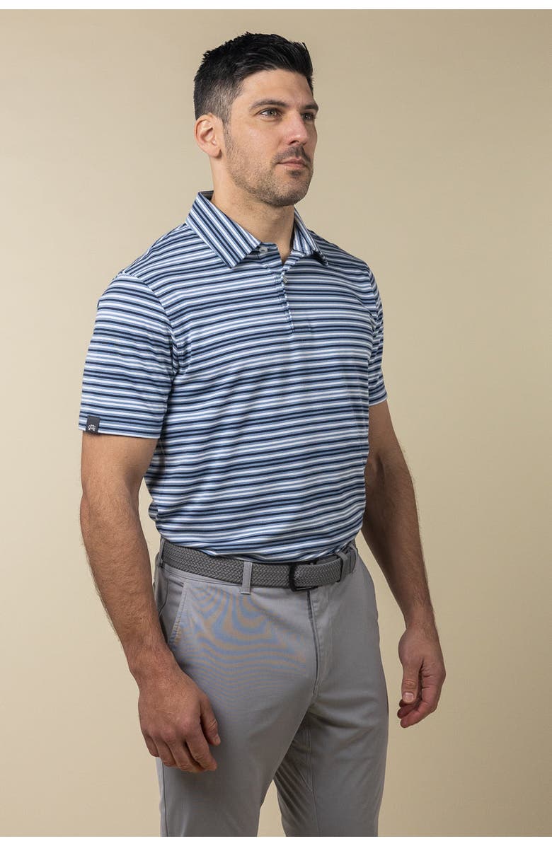 ASHWORTH GOLF Grandview Polo, Alternate, color, Denim
