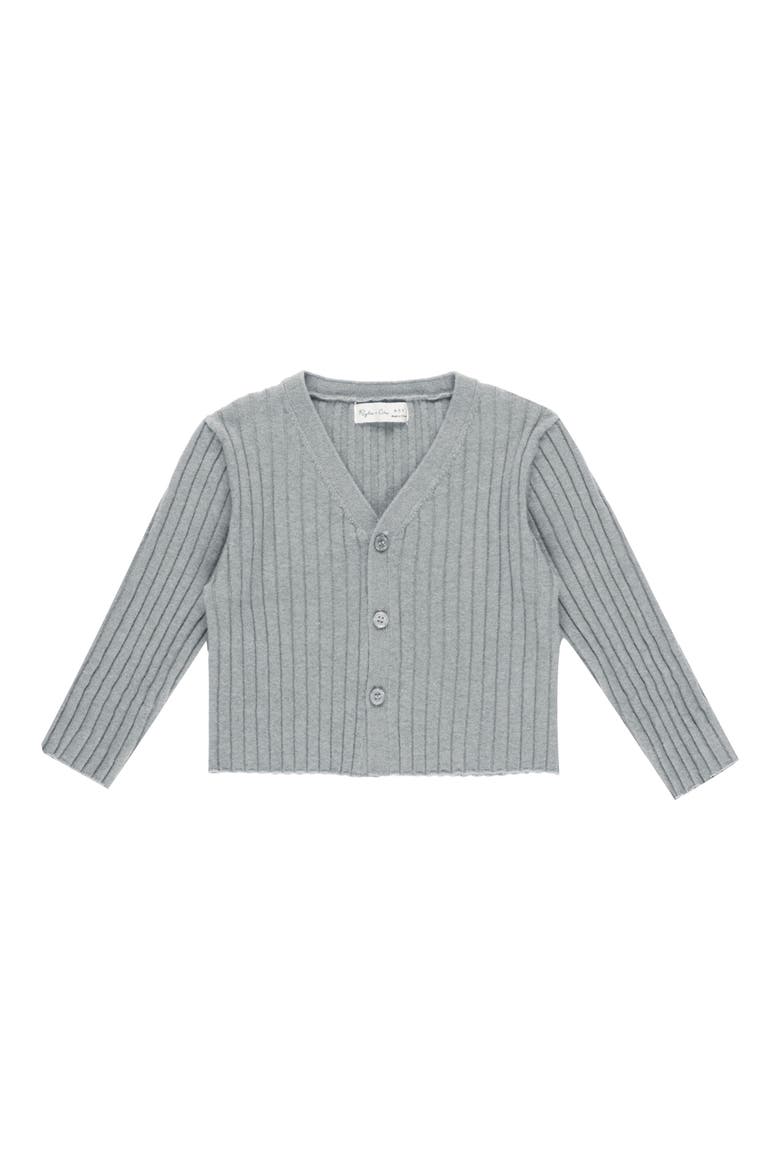 Kids' Ribbed Cardigan, Main, color, BLUE