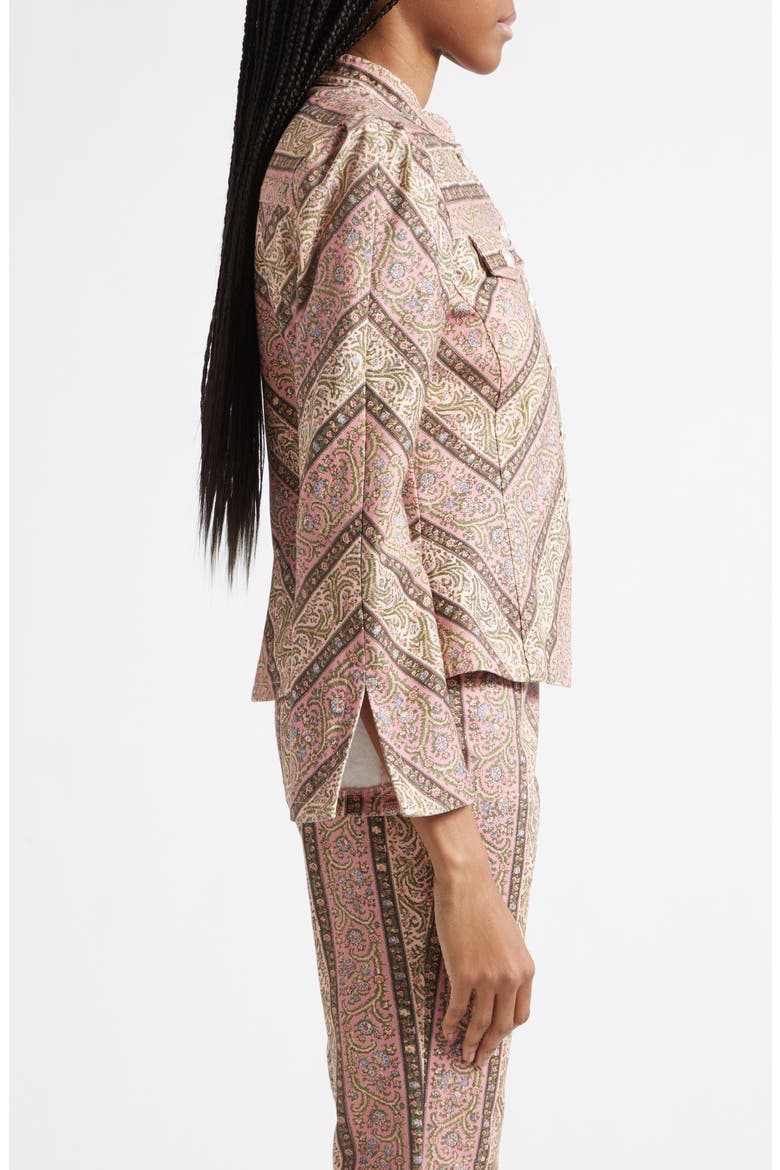 Pepper Paisley Denim Jacket, Alternate, color, AMOUR PINK MULTI