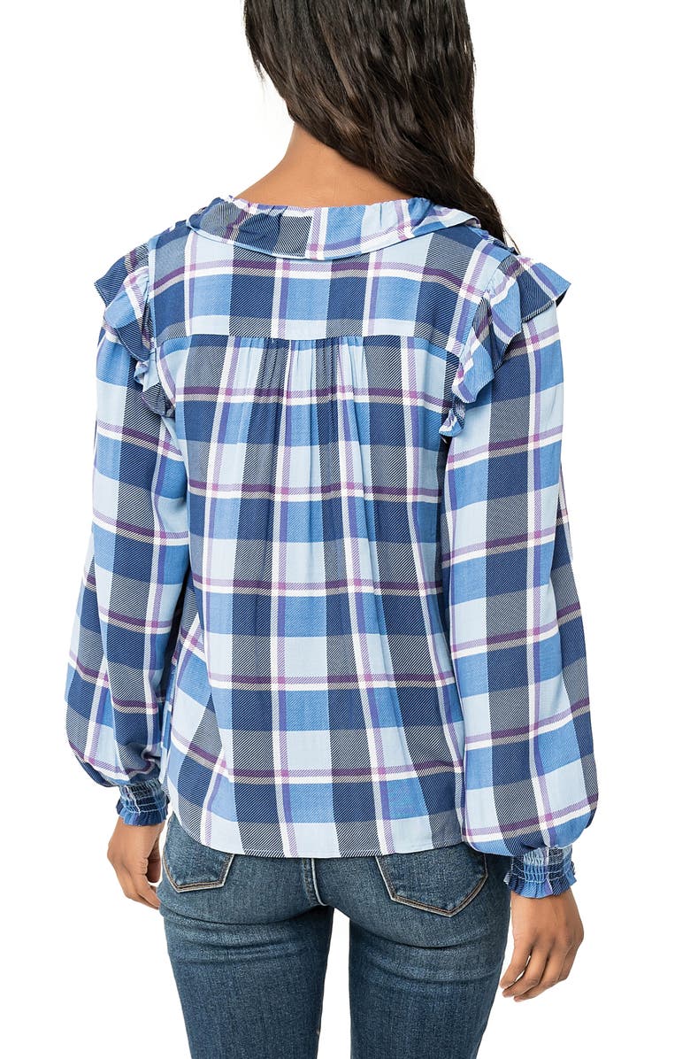 GIBSONLOOK Plaid Ruffle Shirt, Alternate, color, 