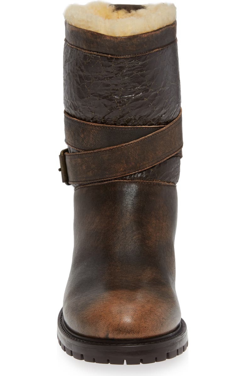 Ross & Snow Emilina Genuine Shearling Lined Weatherproof Bootie, Alternate, color,