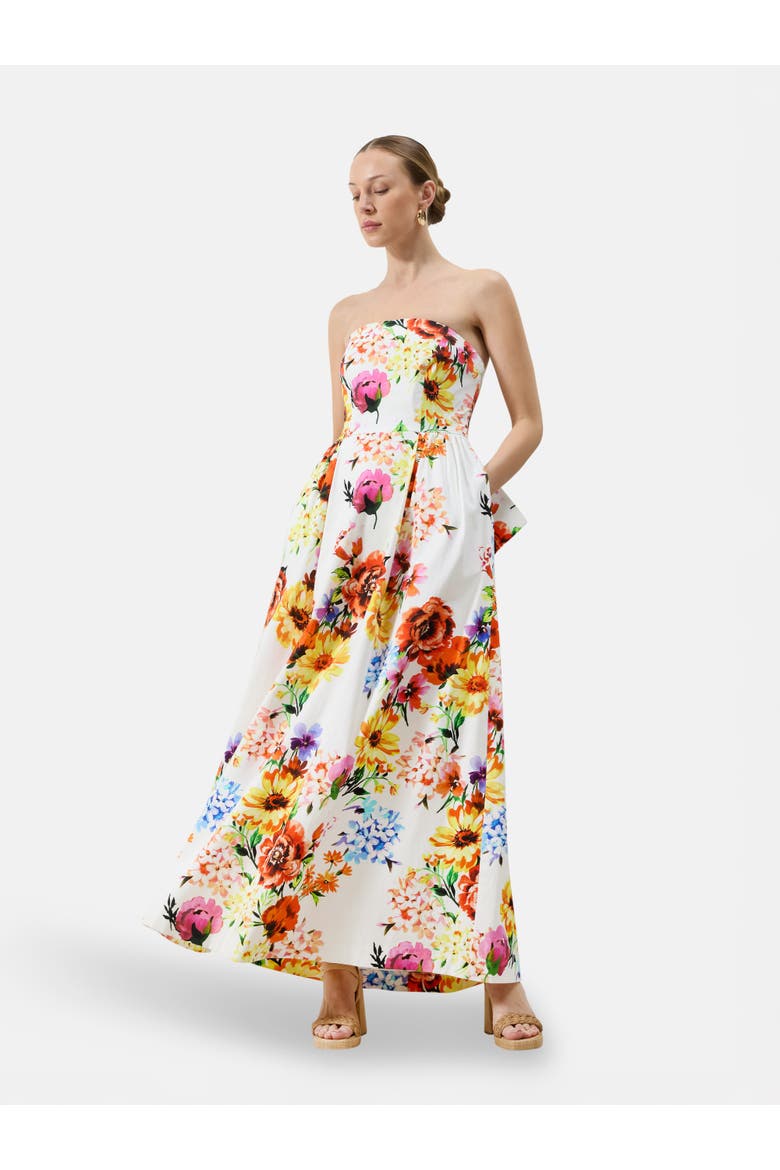 Annie Floral Bow Detail Dress, Main, color, Muliti