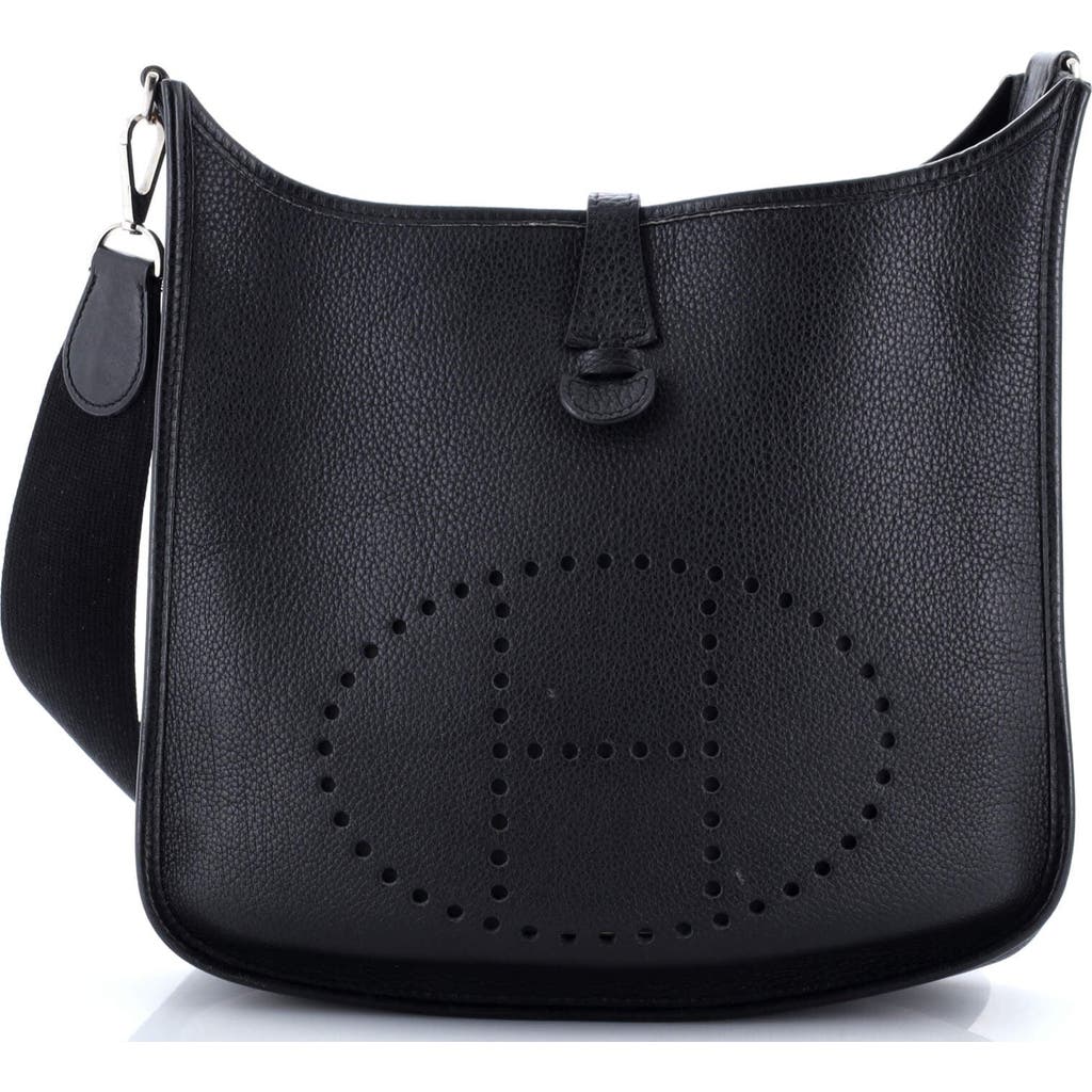 Pre-owned Hermes Hermes Evelyne Bag Gen I Clemence Pm In Black
