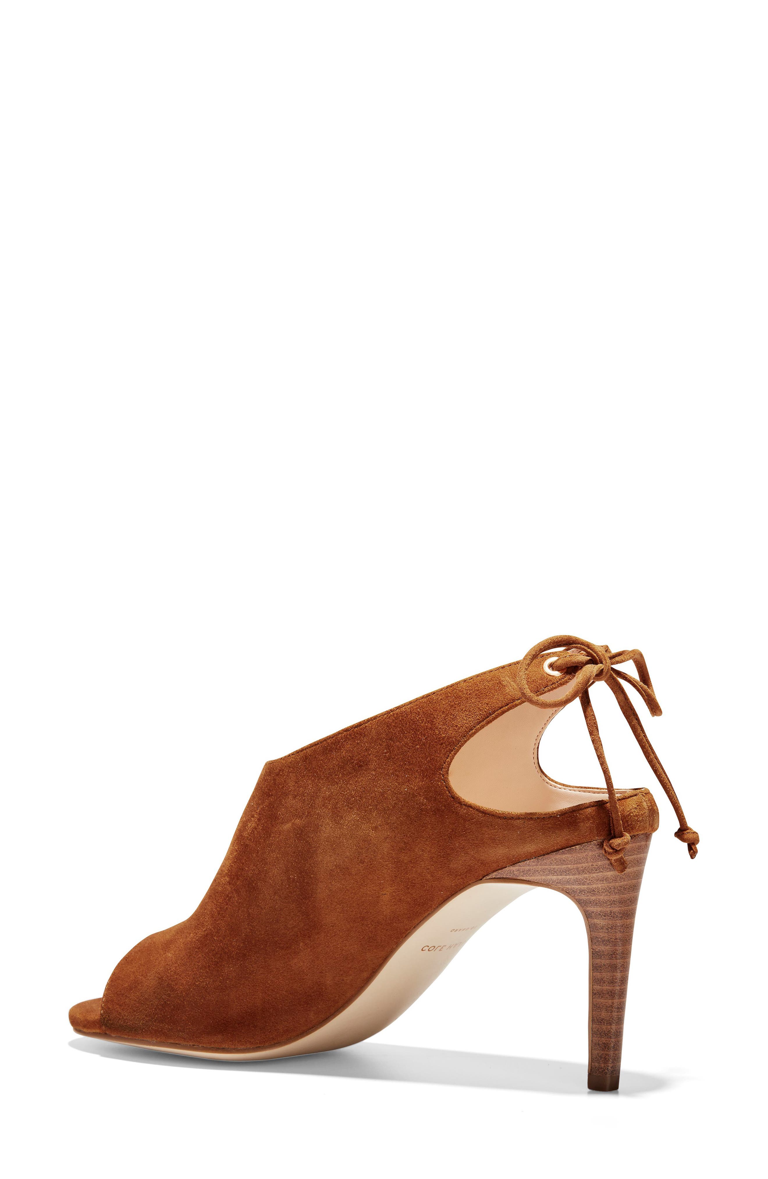 Emmett Tie Back Sandal, Alternate, color, BRITISH TAN SUEDE