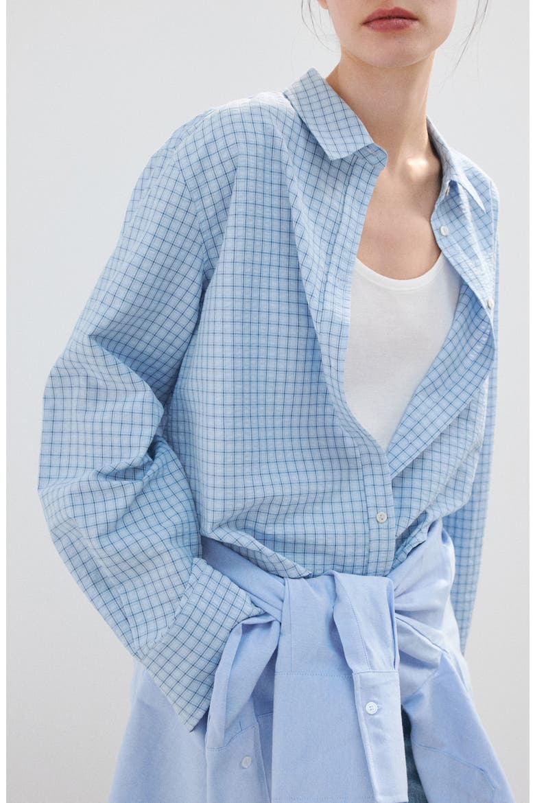 Checked Shirt, Alternate, color, SKY BLUE