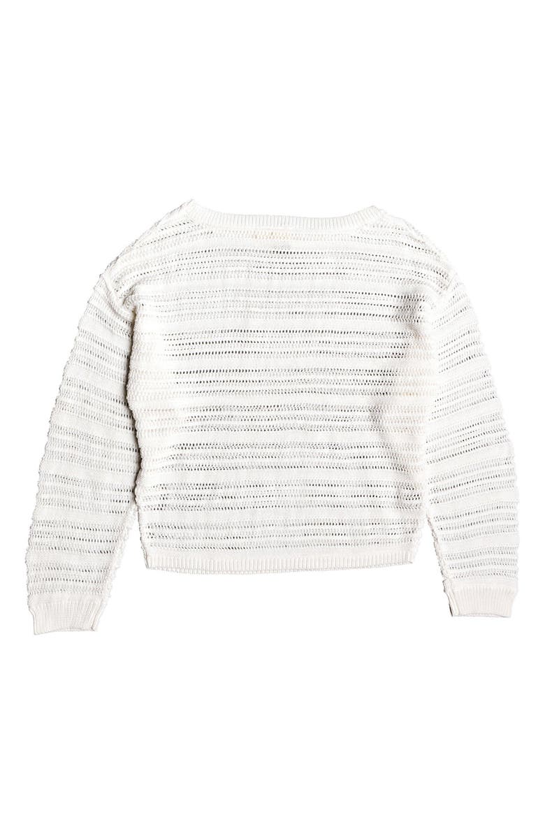 Roxy Sweet Amore Open Stripe Sweater, Alternate, color, 