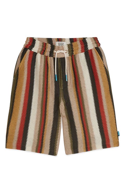 Kids' Stripe Knit Shorts (Big Kid)