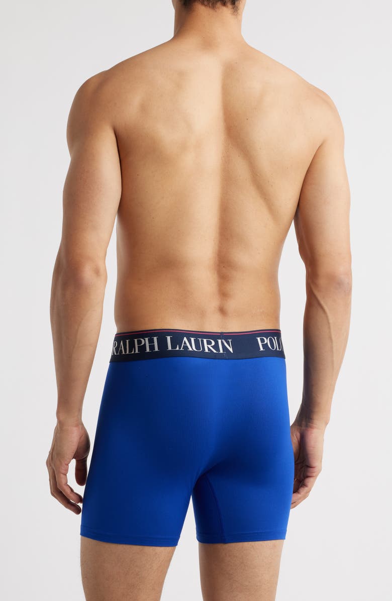 Polo Ralph Lauren Assorted 3-Pack 4D-Flex Microfiber Boxer Briefs, Alternate, color,