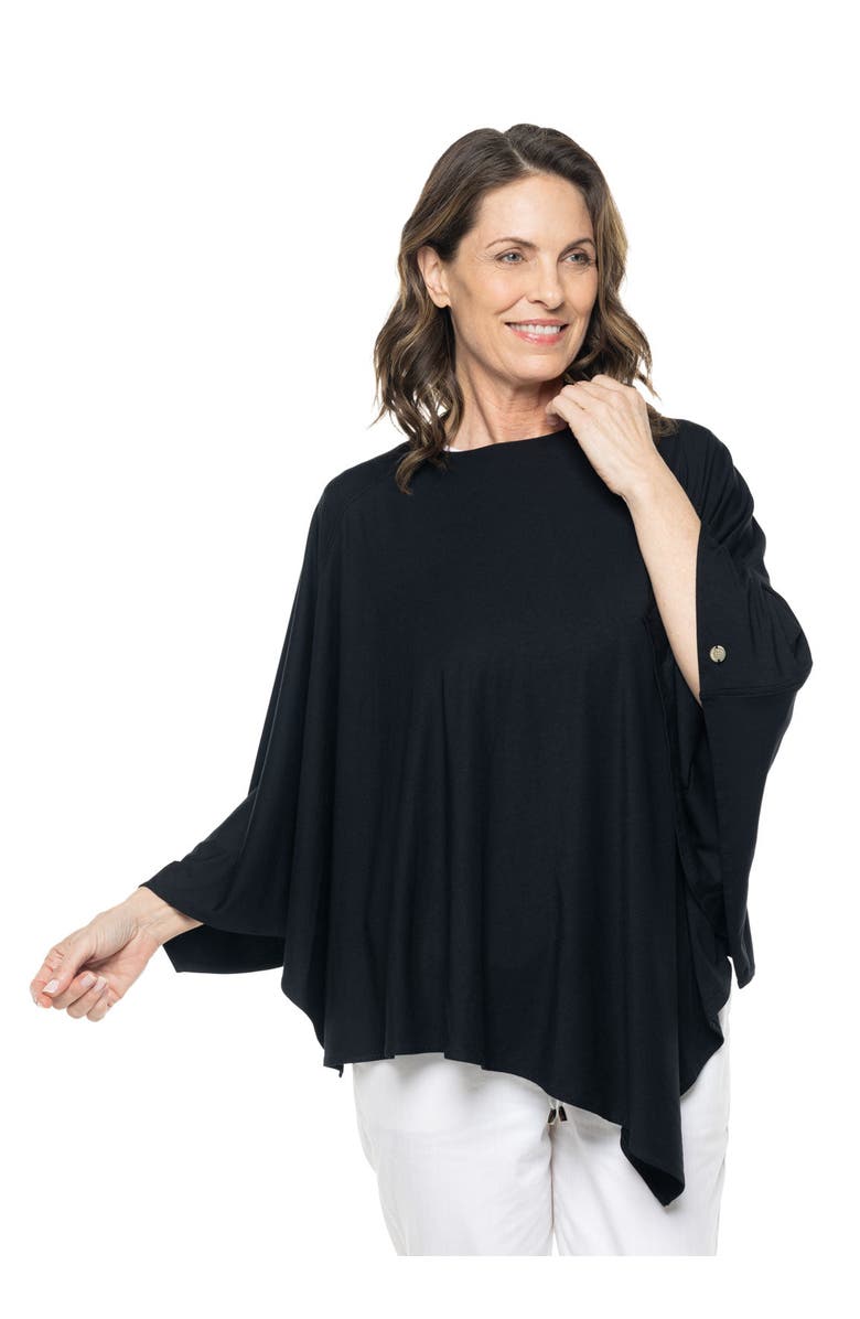 Coolibar Women's Poncho - UPF 50+ Sun Protection - Tama, Alternate, color, Black