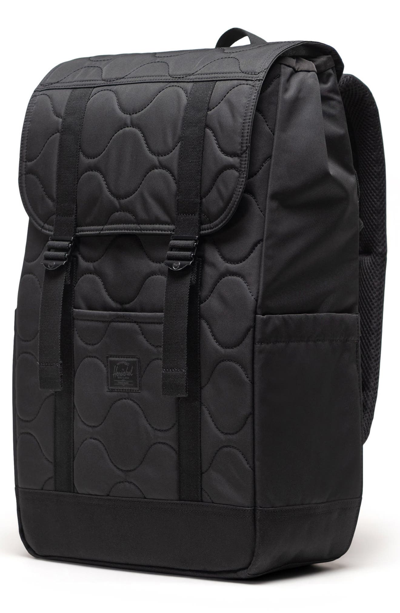 Herschel Supply Co. Retreat Quilted Backpack, Alternate, color, Black
