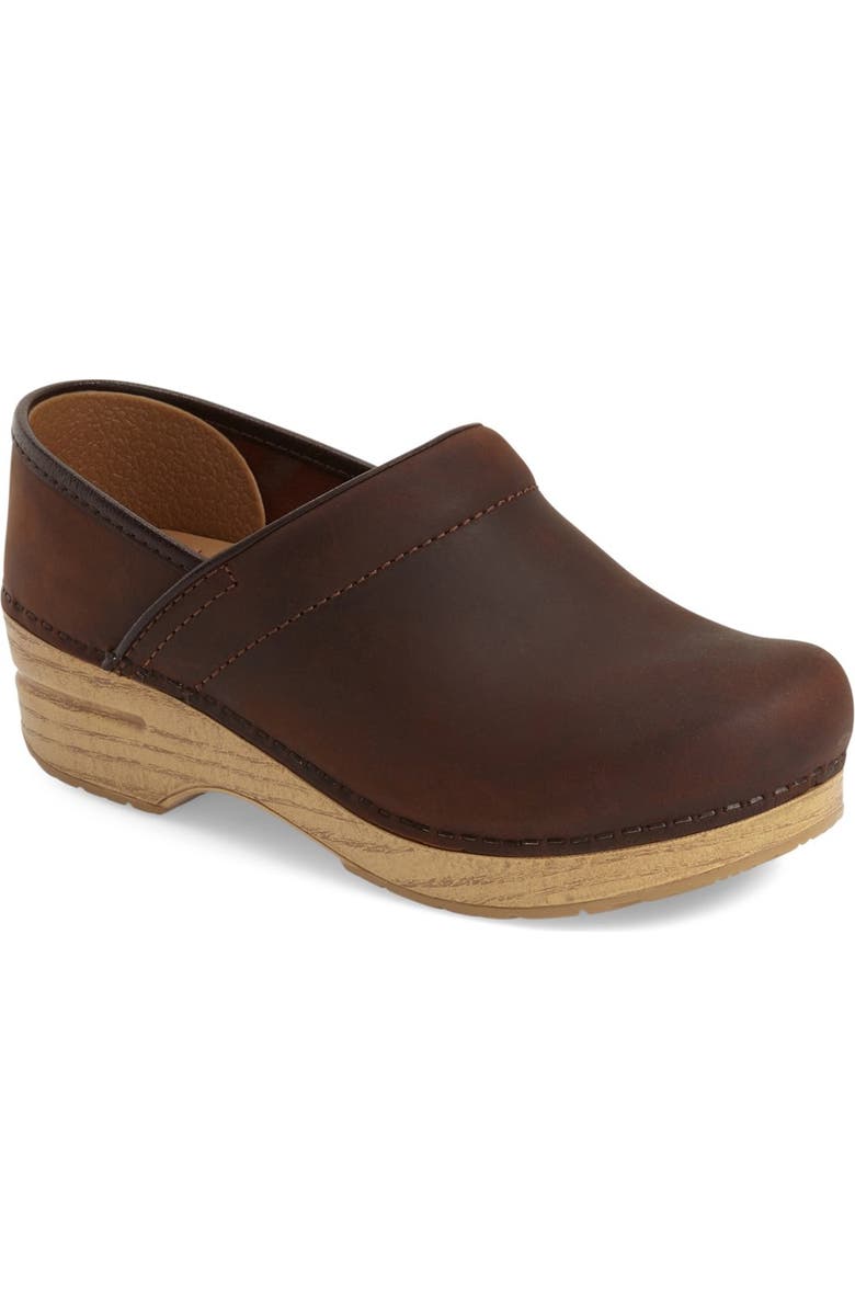 Dansko 'Professional' Oiled Leather Clog, Main, color,