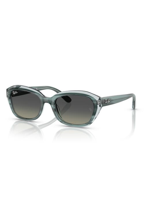 Ray Ban Ray-ban Kids' 48mm Irregular Sunglasses In Gradient Grey