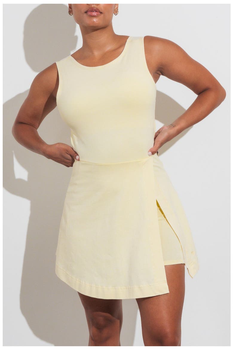 Essence Wrap Dress, Alternate, color, Butter