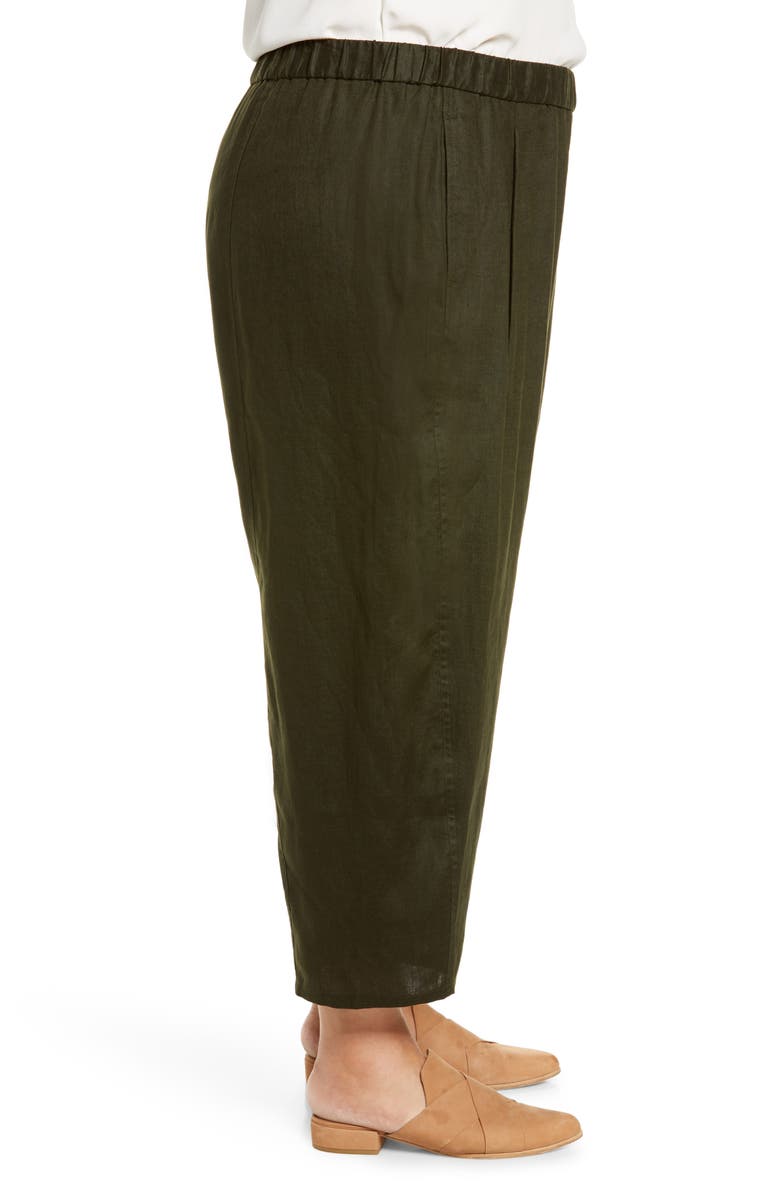 Eileen Fisher Lantern Organic Linen Ankle Pants, Alternate, color,
