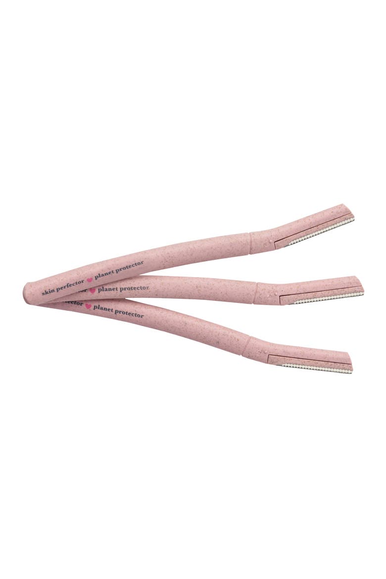 Skin Smoothing 3-Piece Dermaplaning Set, Alternate, color, PINK