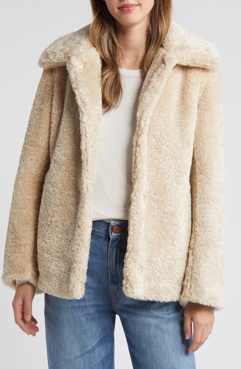 Sam Edelman Butter Teddy Jacket, Alternate, color, Bleached Wheat