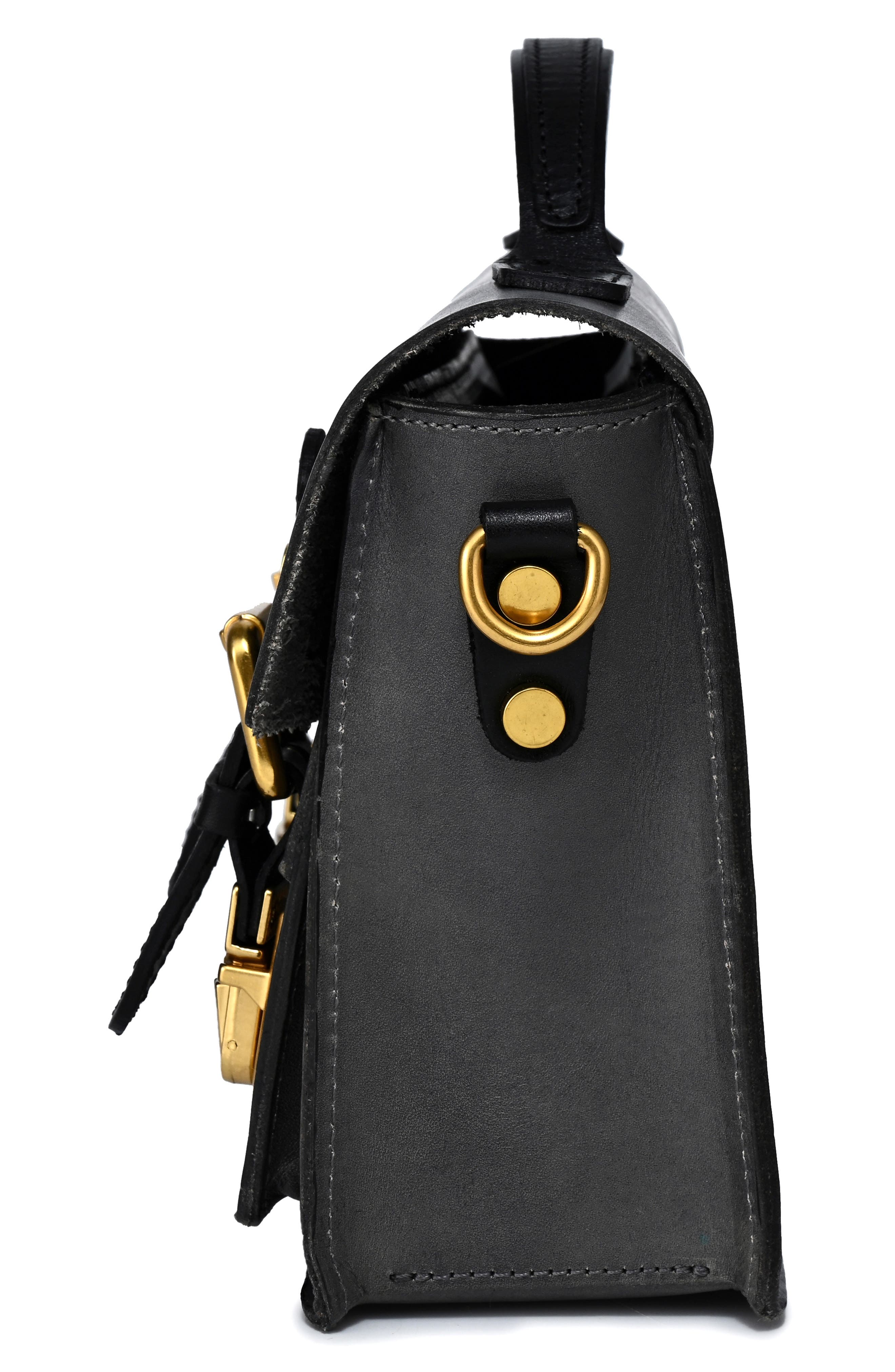 Aster Mini Leather Satchel, Alternate, color, SLATE