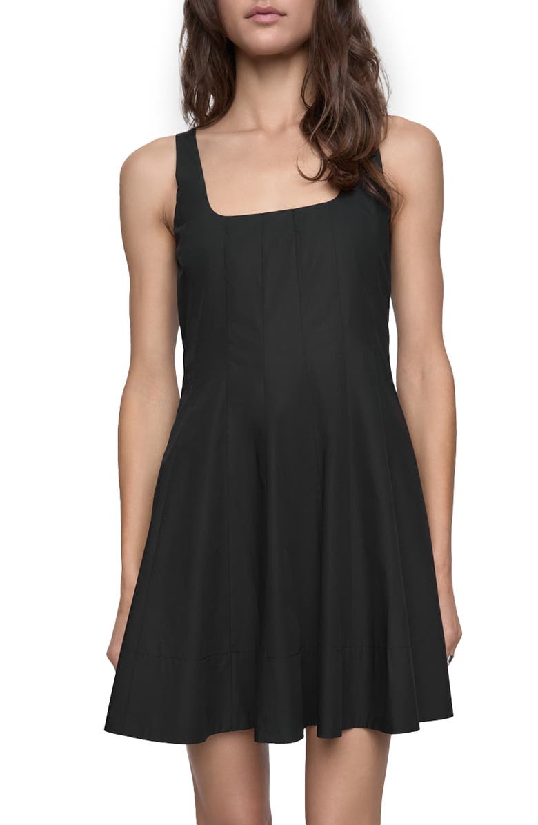 Rebecca Minkoff Selena Fit & Flare Dress, Main, color, True Black