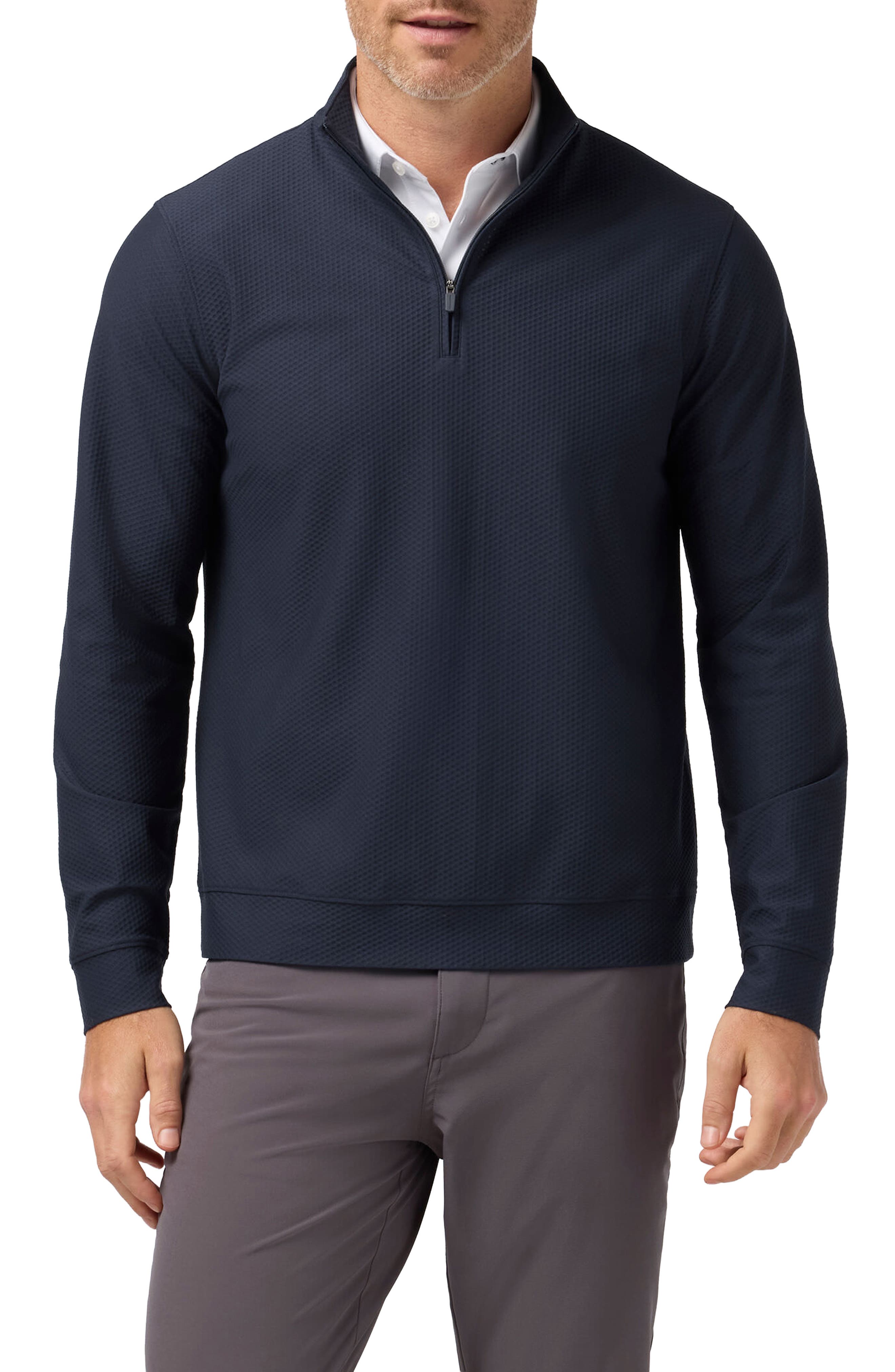 Easton Textured Quarter Zip Pullover (Men) | Nordstrom