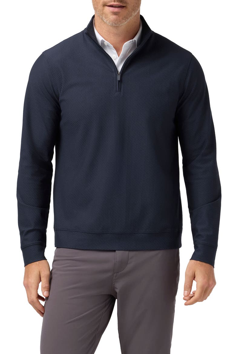 Easton Textured Quarter Zip Pullover (Men) | Nordstrom