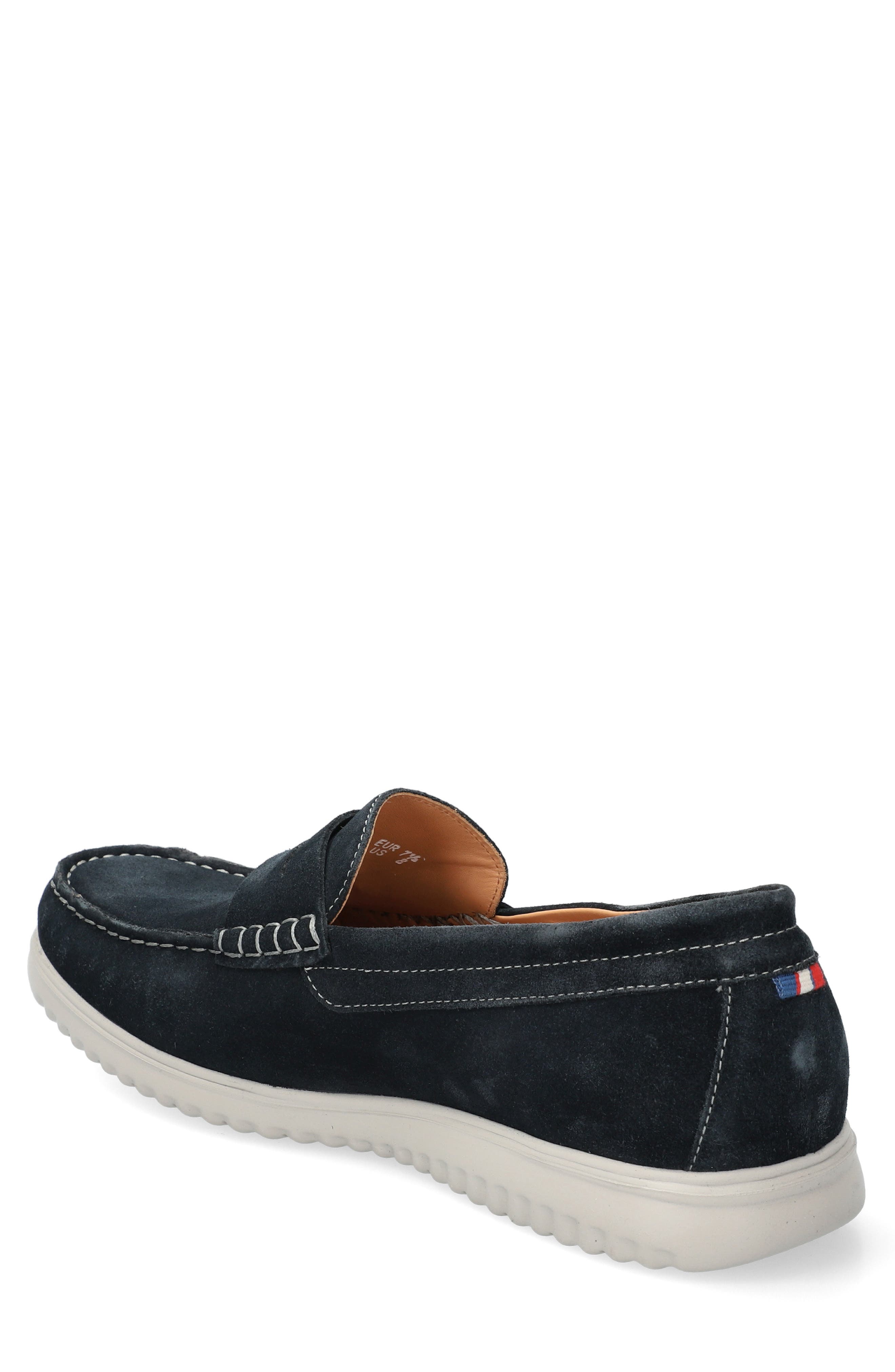 Titouan Penny Loafer, Alternate, color, BLUE VELOURS