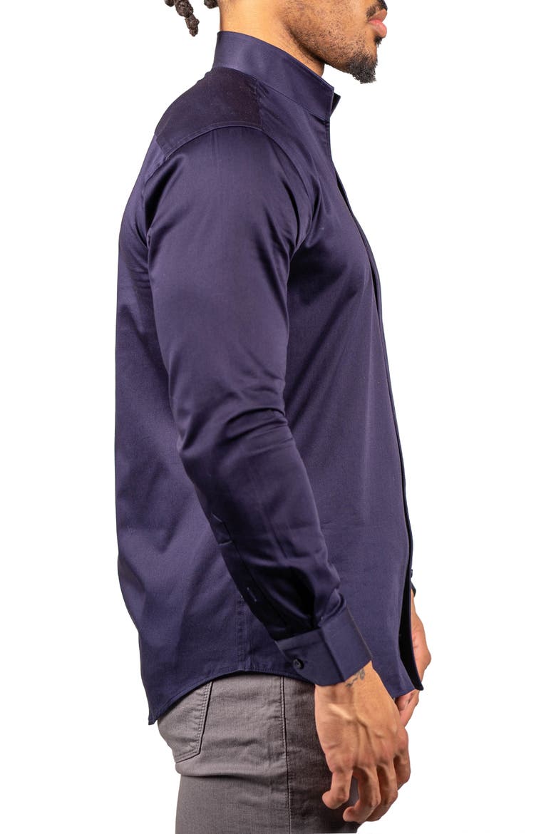 Ceremony Prince Cotton Button-Up Shirt, Alternate, color, BLUE