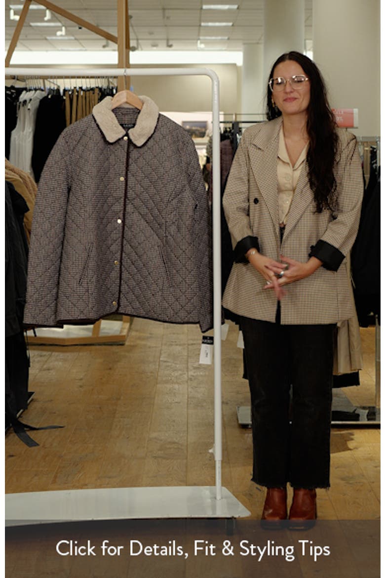 Quilted Blazer with Faux Shearling Lining video