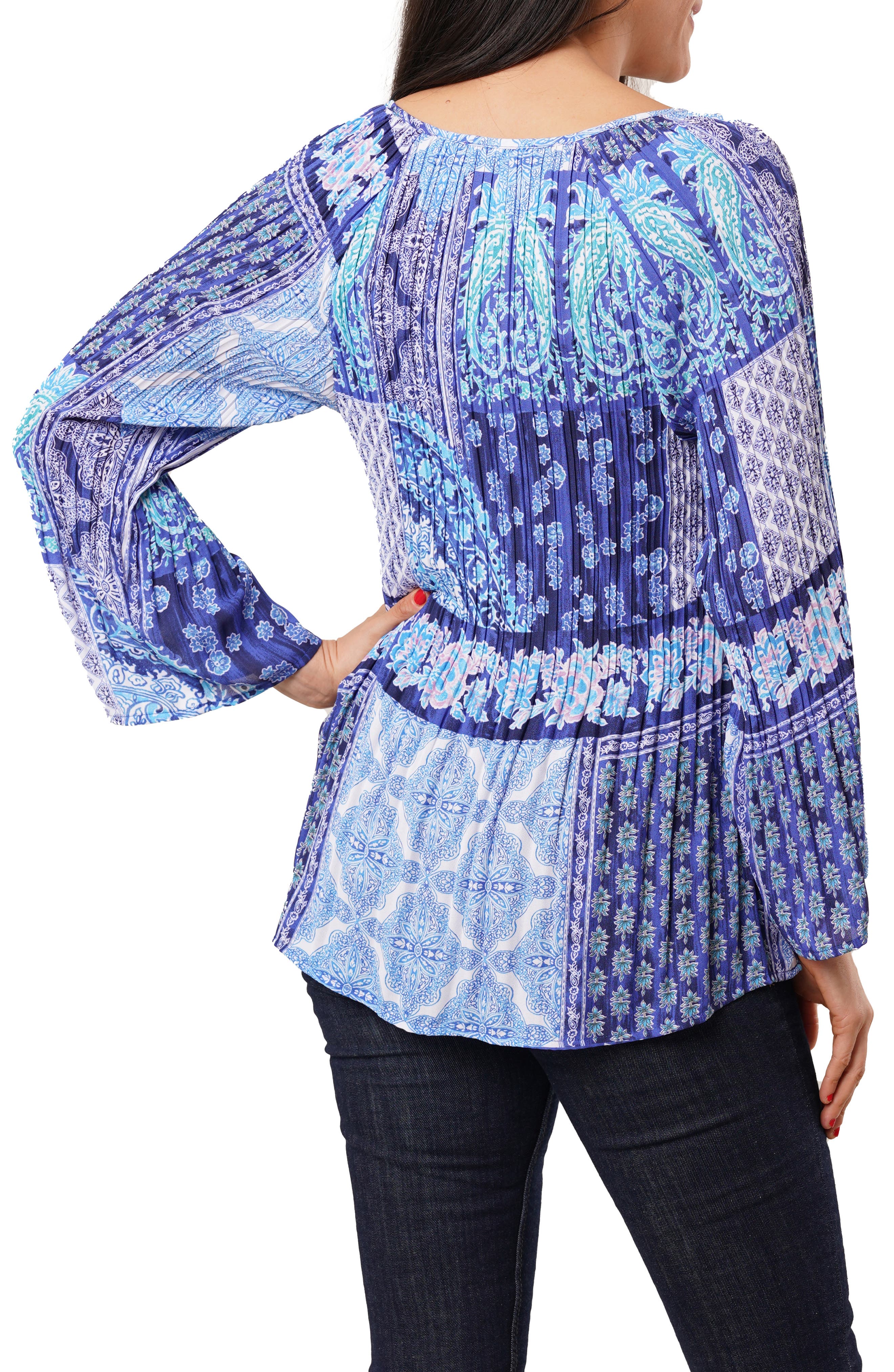 Tie Front Pleated Top - image 2