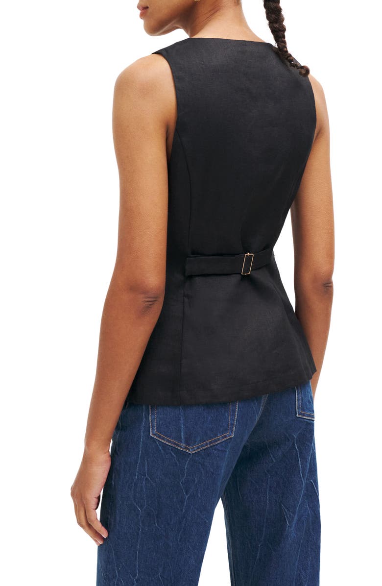 Reformation Sleeveless Linen Top, Alternate, color,