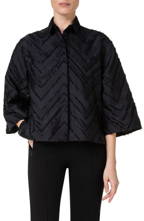 Fringe Zigzag Blouse