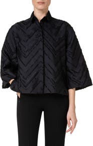 Akris punto Fringe Zigzag Blouse