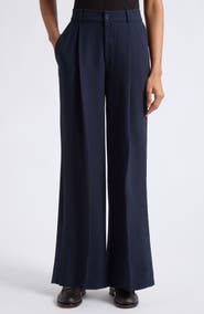 Lauren Ralph Lauren Double-Faced Georgette High Waist Wide Leg Pants