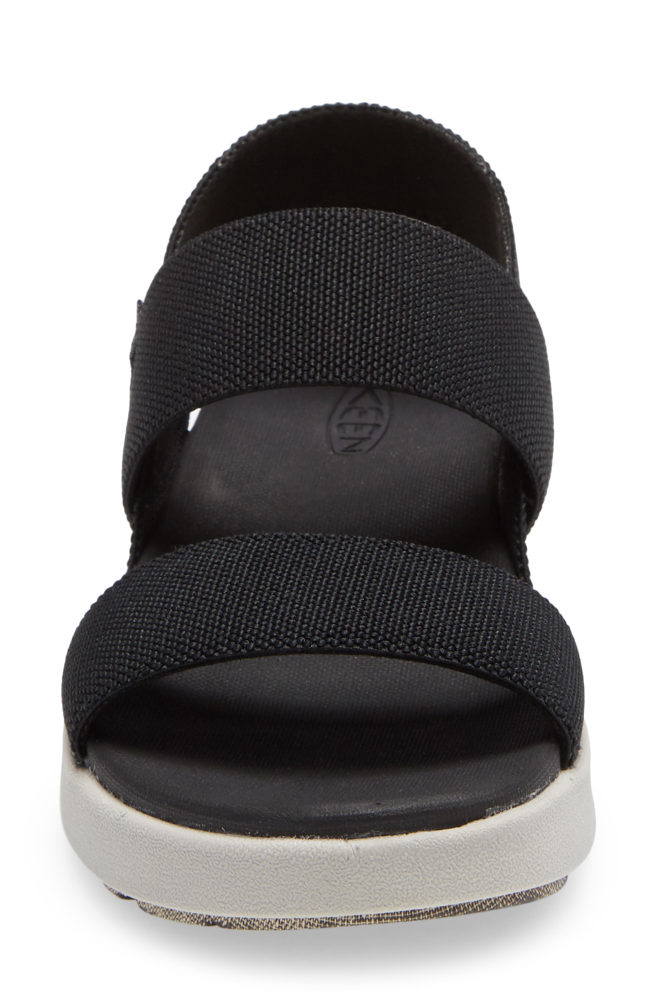 KEEN Elle Webbing Strap Sandal, Alternate, color, Black