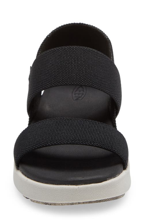Keen Elle Webbing Strap Sandal In Black