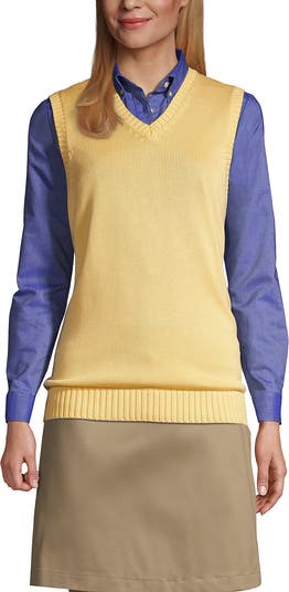 売れ筋商品|||ランズエンド ニット&セーター アウター レディース Women's School Uniform Cotton Modal Sweater Vest Evergreen Lands' End School Uniform Cotton Modal Sweater Vest | Nordstrom