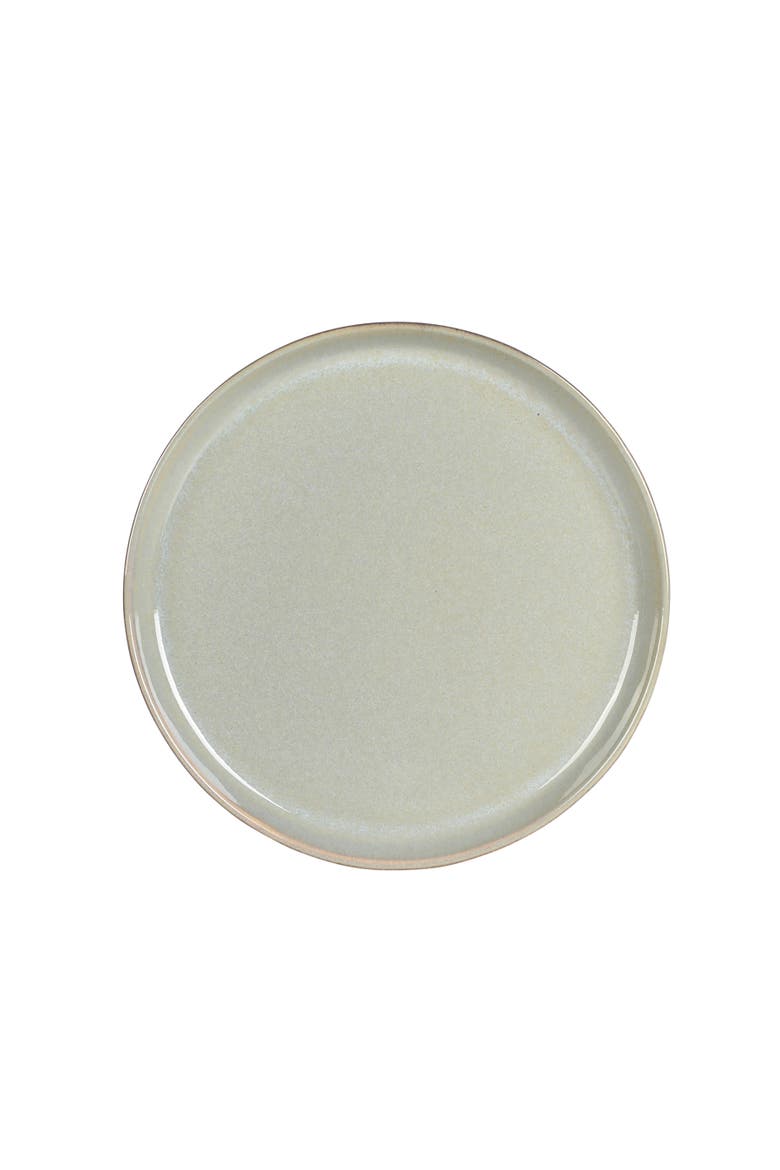 Berea Plates and Bowls Reactive Glaze Round Dishes Stoneware Ceramic Dinnerware Set -Green, Alternate, color, Green