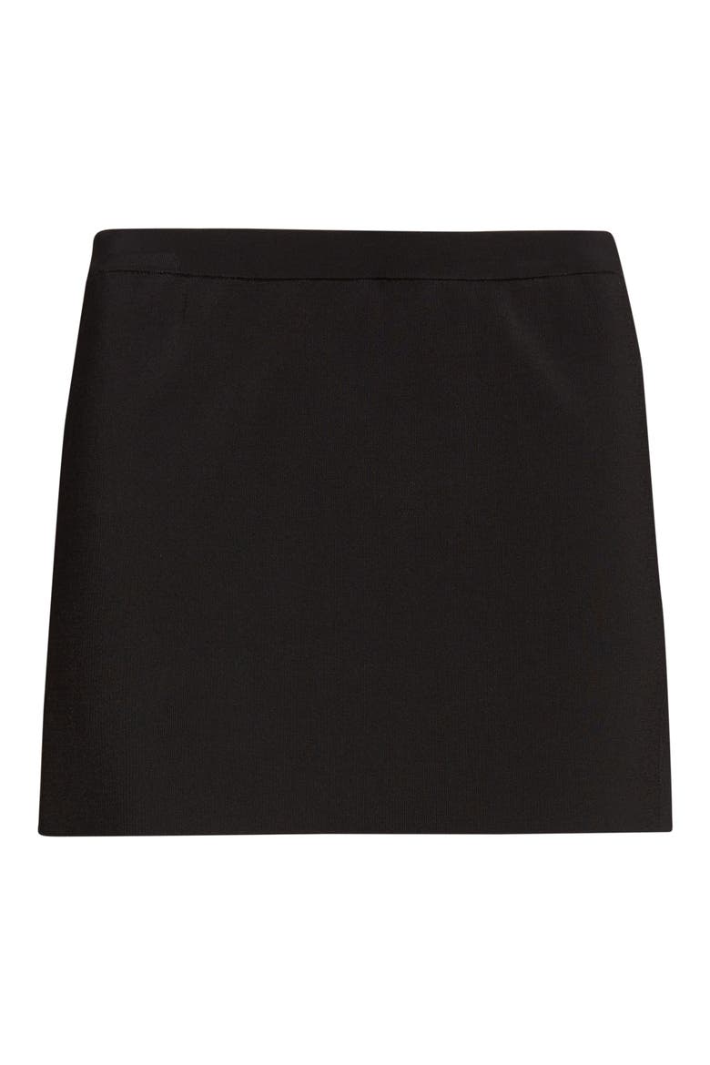 Logo Vent Miniskirt, Alternate, color, BLACK